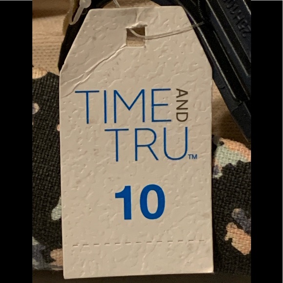 Time And Tru Casual Basic Ballet Floral Flats - Picture 8 of 8